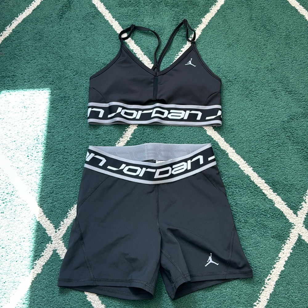Jordan sports bra and spandex